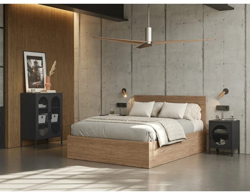 Čierna skrinka 70x100 cm Diora – Marckeric