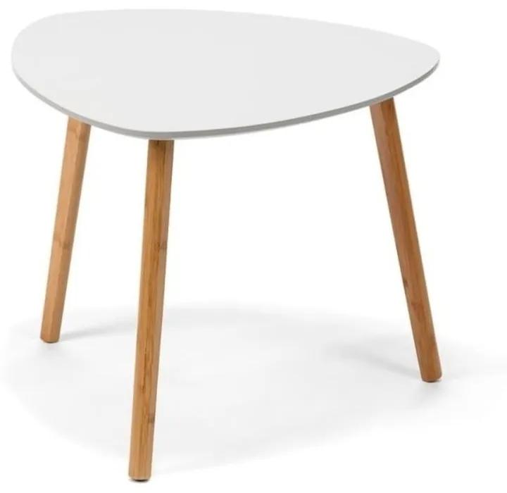 Biely odkladací stolík loomi.design Viby, 40 x 40 cm
