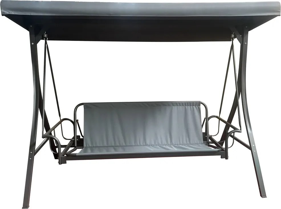 MADRID záhradná hojdačka kovová šedá