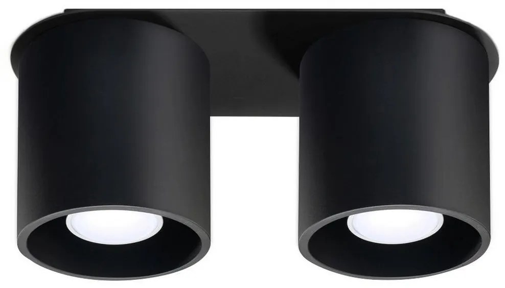 Sollux SL.0054 - Bodové svietidlo ORBIS 2 2xGU10/40W/230V čierna