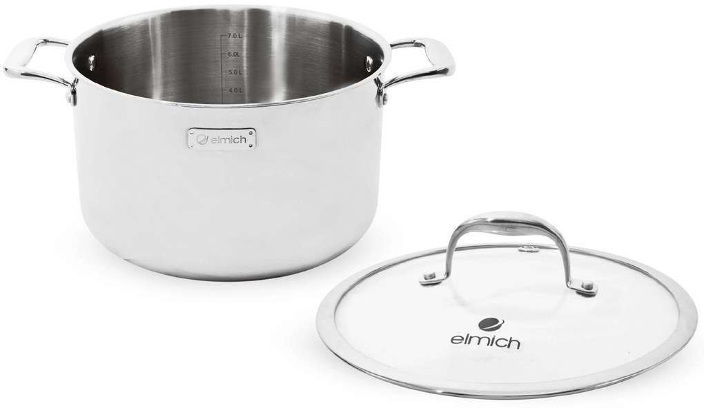 Elmich Trojvrstvový nerezový hrniec na indukciu Trimax XS 26 cm (8 l)