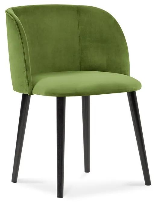 Zelená Zamatová stolička Aurora dĺžka 55 × šírka 56 × výška 80 cm WINDSOR & CO