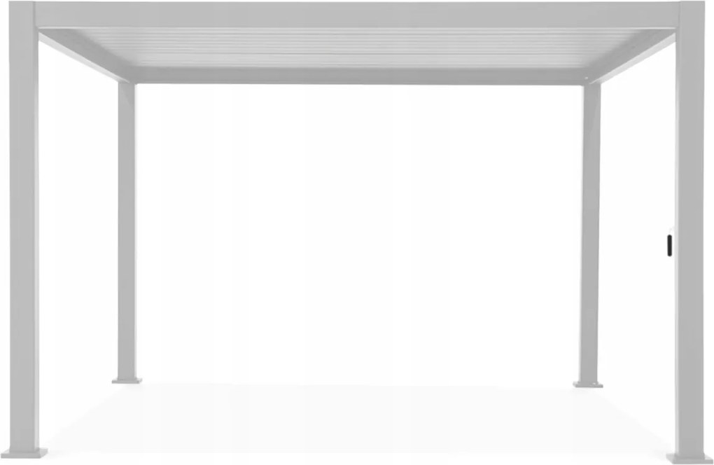 Záhradná terasová pergola 3x4 300x400 Premium White, nastaviteľná biela