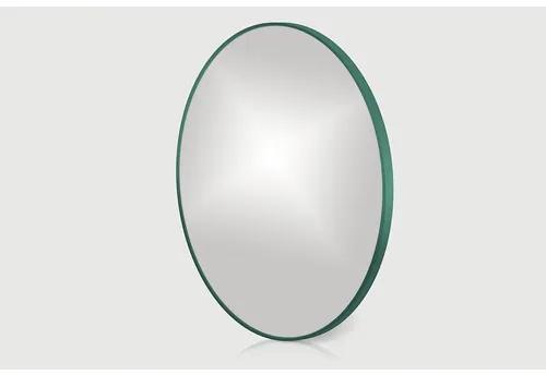 Zrkadlo do kúpeľne oblé 40 cm zelený rám