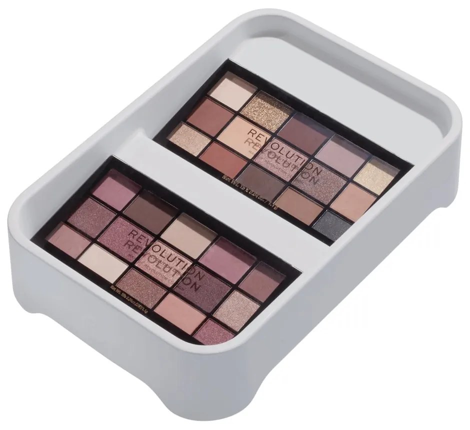 Sivý organizér na makeup iDesign Eco Bin, 28,12 x 19,23 cm