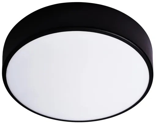 Vonkajšie stropné svietidlo so senzorom CLEO 3xE27/24W/230V pr. 40 cm čierna IP54