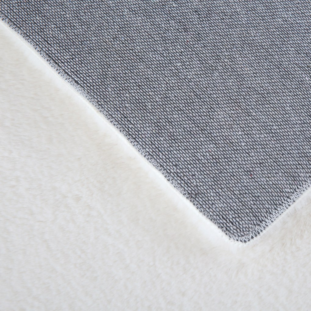 Ayyildiz 200x200 (průměr) kruh cm Kusový koberec Pouffy 5100 Cream kruh, biela, obývacia izba