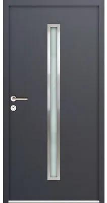 Vchodové dvere vedľajšie Steel Standart 01 1000 x 2100 mm pravé antracit
