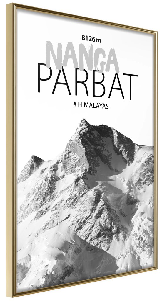 Artgeist Plagát - Nanga Parbat [Poster] Veľkosť: 30x45, Verzia: Čierny rám