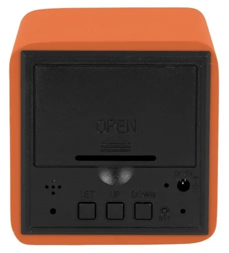 Karlsson 5982OR dizajnové LED hodiny s budíkomoranžové, 7 cm