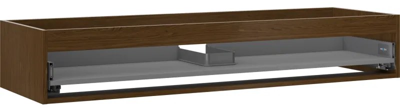 Mexen Box-A, závesná skrinka 140 cm, 1 zásuvka, orech, 91AX0-1400-235-1-86