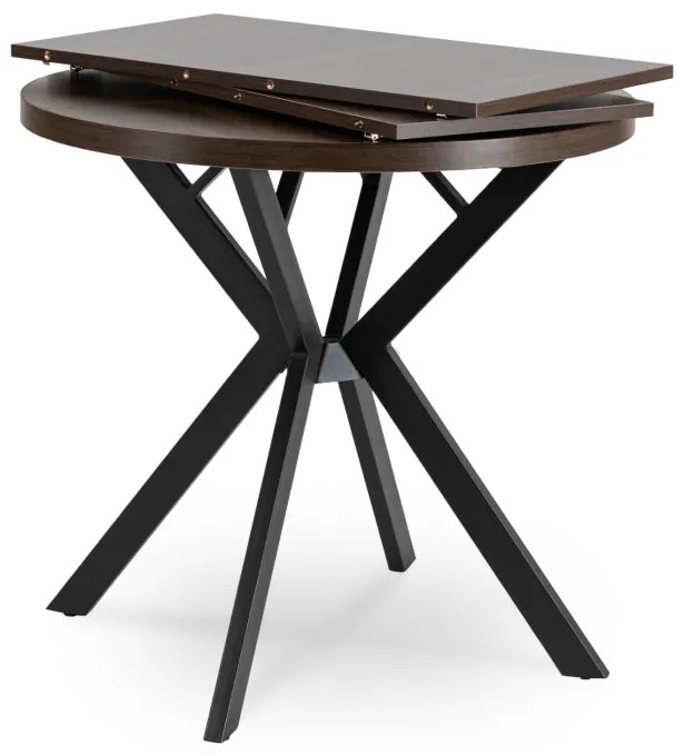JAKS Okrúhly rozkladací stôl 80 - 160 cm orech Dorian