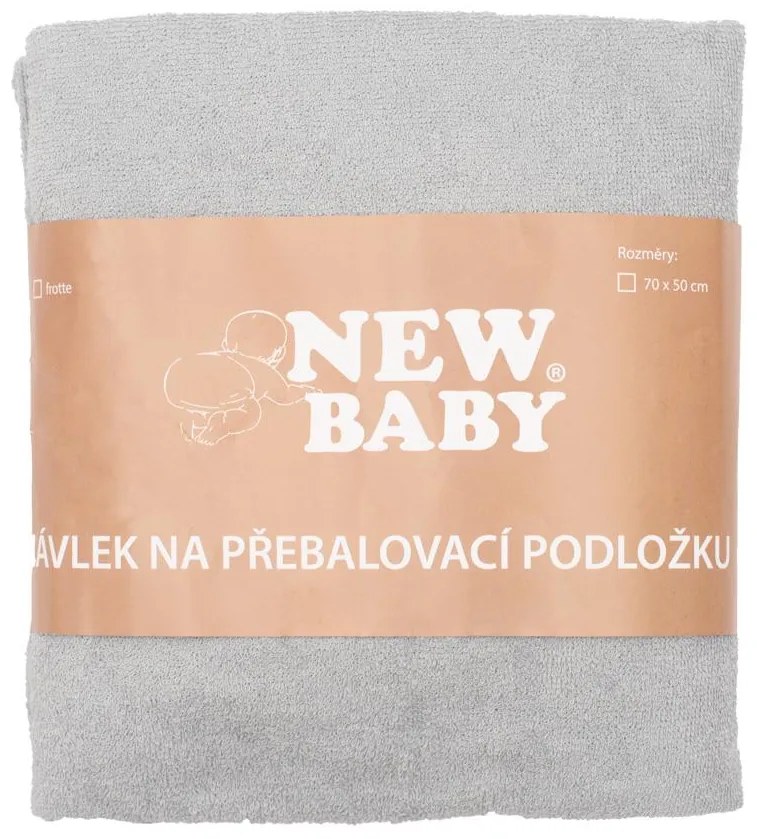 Návlek na prebaľovaciu podložku New Baby 50x70 sivý