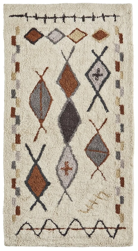 MADAM STOLTZ Bavlnený koberec Tufted Cotton 70 × 140 cm