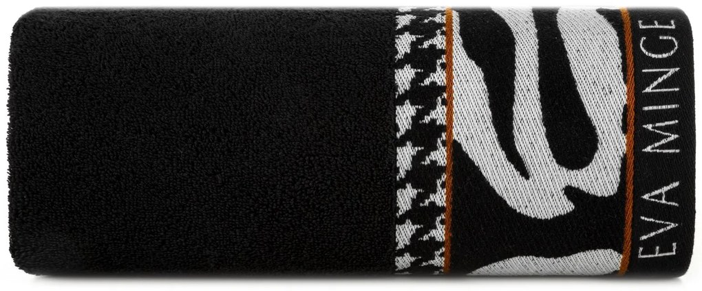 BAVLNENÝ UTERÁK EVA MINGE6 70X140 CM ČIERNA