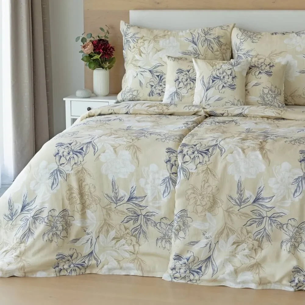 Posteľná bielizeň - Flora Linen 100% ľan 40/40