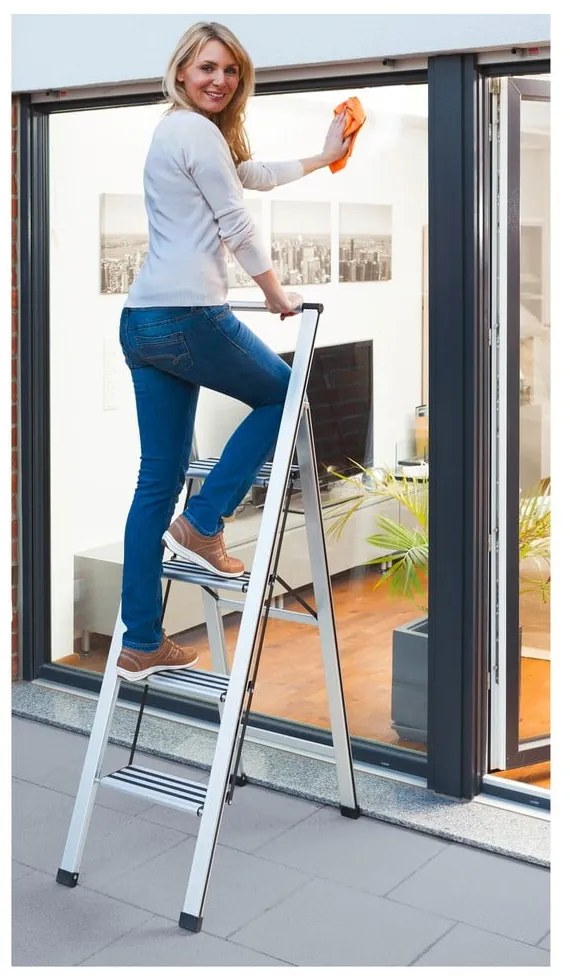 Skladacie schodíky Wenko Ladder, výška 153 cm