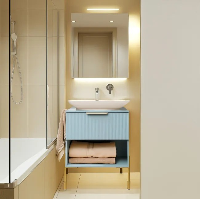 Skrinka pod umývadlo NAVADO modrá 149613