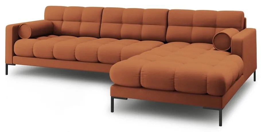 Rohová pohovka v tehlovej farbe (pravý roh) Bali – Cosmopolitan Design