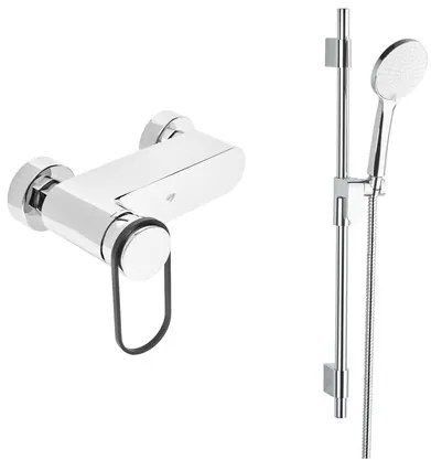Sprchová batéria SAT Fusion so sprchovacím setom 150 mm chróm SATBSFU268KPCSET