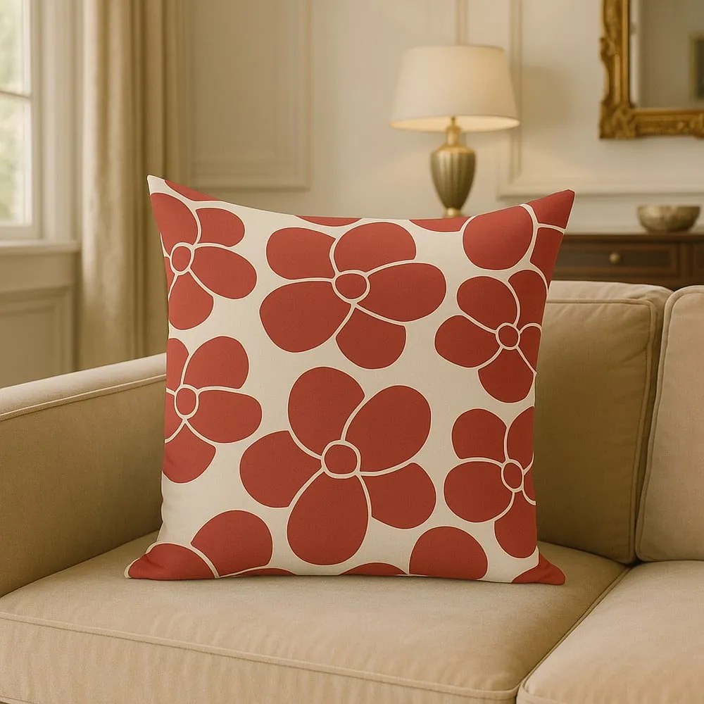 Obliečka na vankúš 43x43 cm Red Meadow – Mila Home