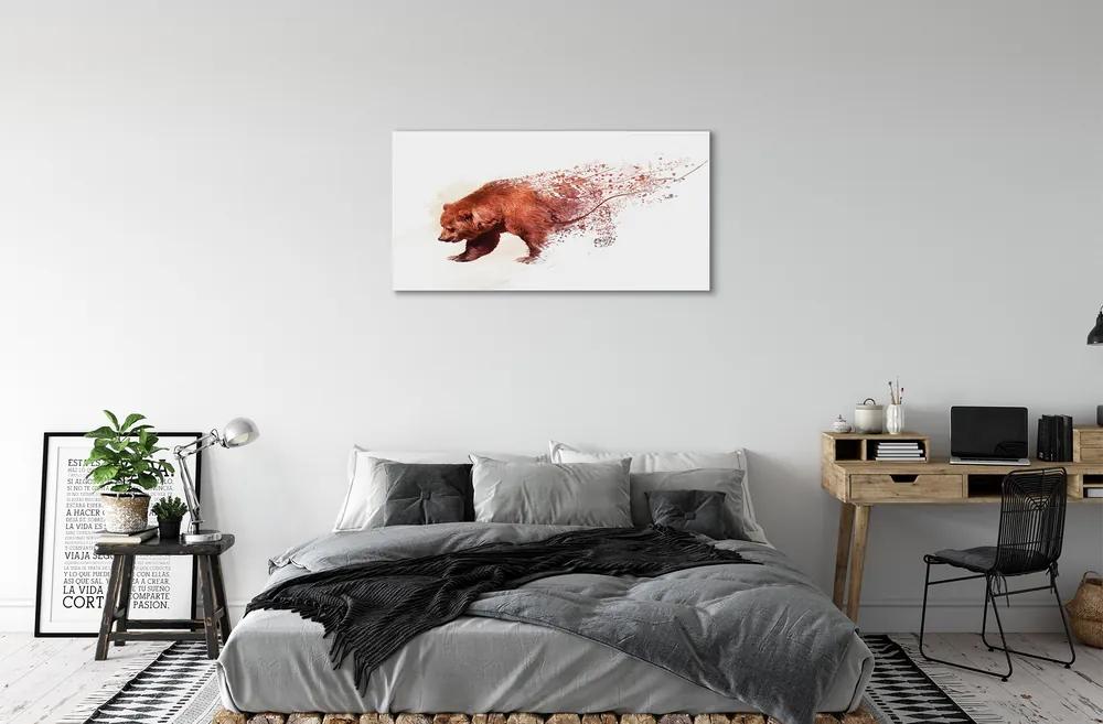 Obraz canvas medveď 125x50 cm