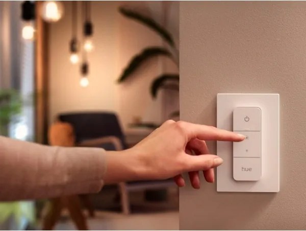 Sada 2× stmievateľných LED žiaroviek Philips Hue White Ambiance GU10/4,2W/230V + stmievač