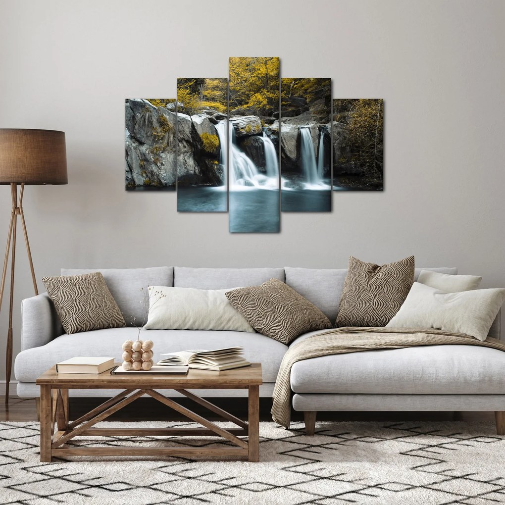 Obraz - Vodopády, Lushan, Čína (150x105 cm)