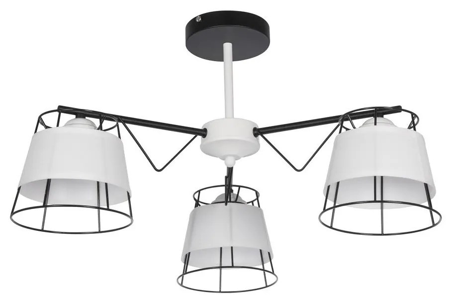 Luster na tyči 3xE27/60W/230V biela