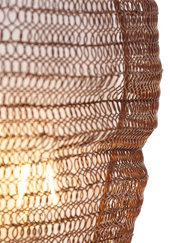 Orientálna nástenná lampa bronzová 35 cm - Nidum