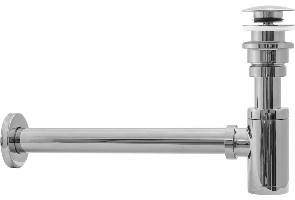 Sifón s click/clack zátkou MAXMAX Rea chrómový - univerzálny