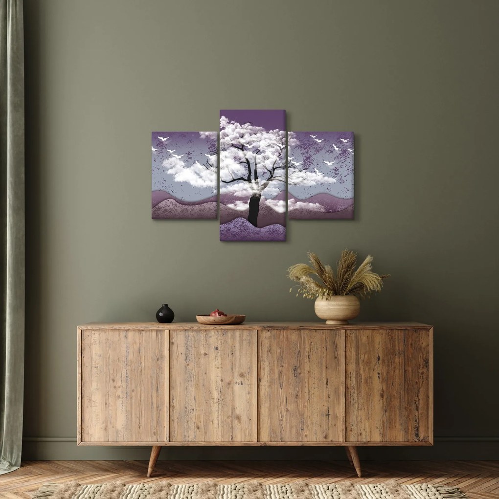 Obraz - Strom v oblakoch (90x60 cm)