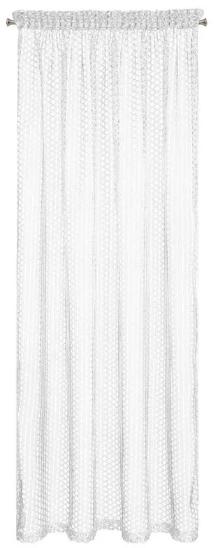 Biela záclona na páske AIDEN 140x270 cm