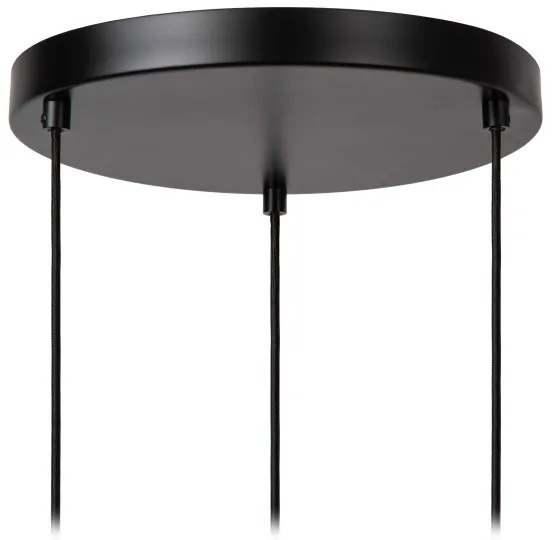 Lucide 45408/13/99 - Luster na lanku ILONA 3xE27/40W/230V čierna/béžová