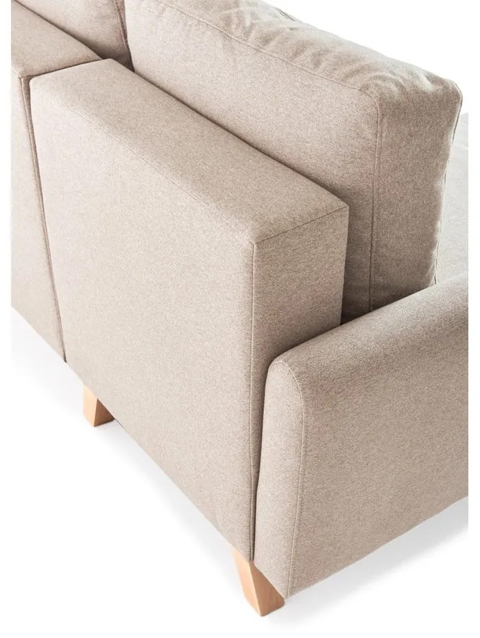 Béžová variabilná rozkladacia rohová pohovka Bonami Selection Pop