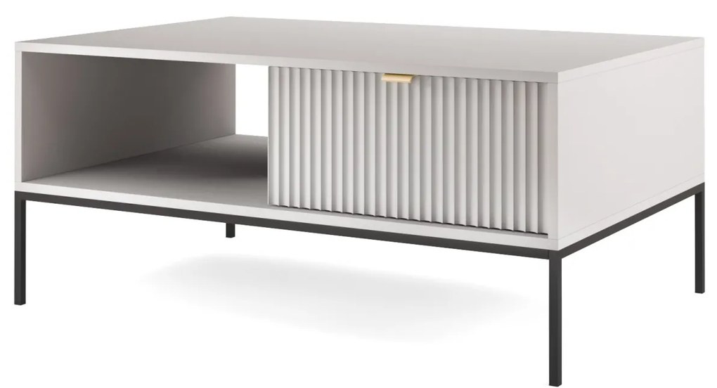 Konferenčný stolík Nova 104 cm sivý/čierny