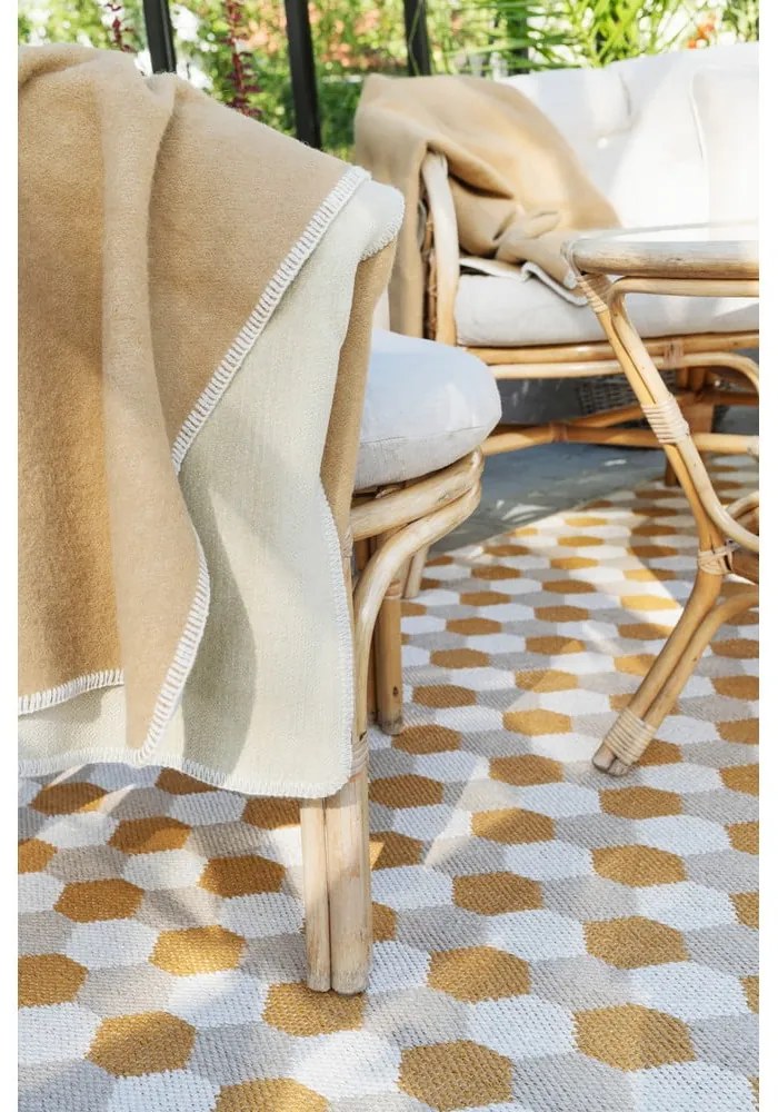 Okrovožltý vnútorný a vonkajší behúň 70x250 cm Dana Ochre – Pappelina