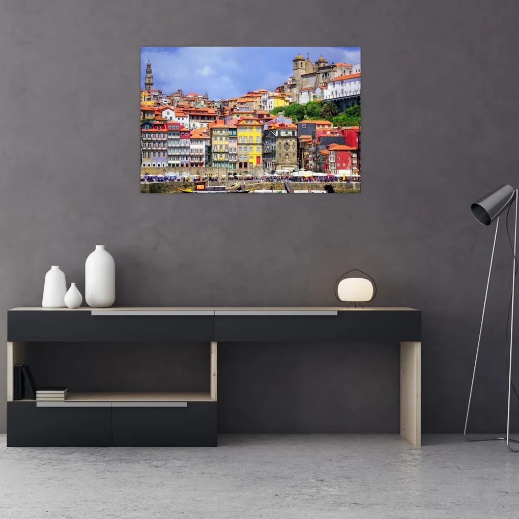 Obraz - Ribeira, Portugalsko (90x60 cm)