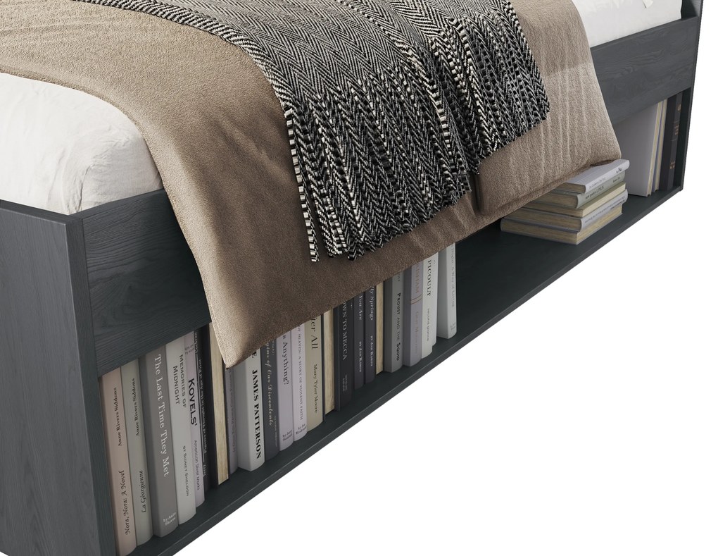 Manželská posteľ 140 cm Afrodita Typ 50 (s úl. priestorom) (dub karbónový) . Akcia -20%. Vlastná spoľahlivá doprava až k Vám domov. 1108223