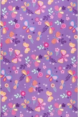 Koberec Motýlci 100x150 cm, fialový%