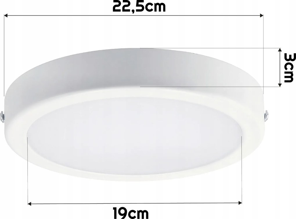 PHILIPS LED okrúhle prisadené svietidlo 19W - 2000lm - 4000K - biele