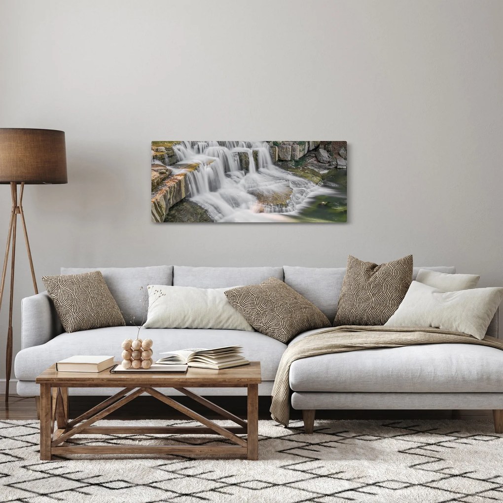 Obraz vodopádov (120x50 cm)