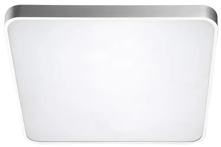 LED stropné svietidlo Quadro 50 Led CCT Silver s diaľkovým ovládačom