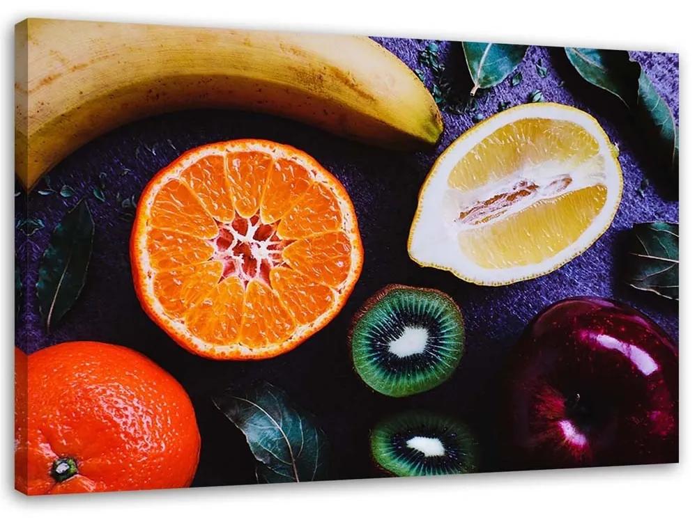 Obraz na plátně Barevné ovoce - 100x70 cm