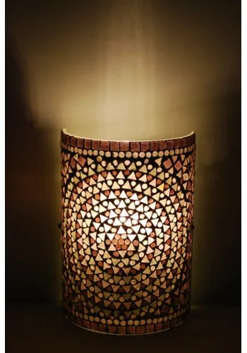Oriental wall lamp s káblom mosaic Cylinder SUNDOWN 17*26