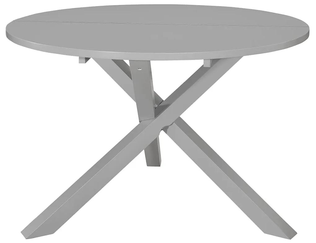 vidaXL Jedálenský stôl, sivý 120x75 cm, MDF