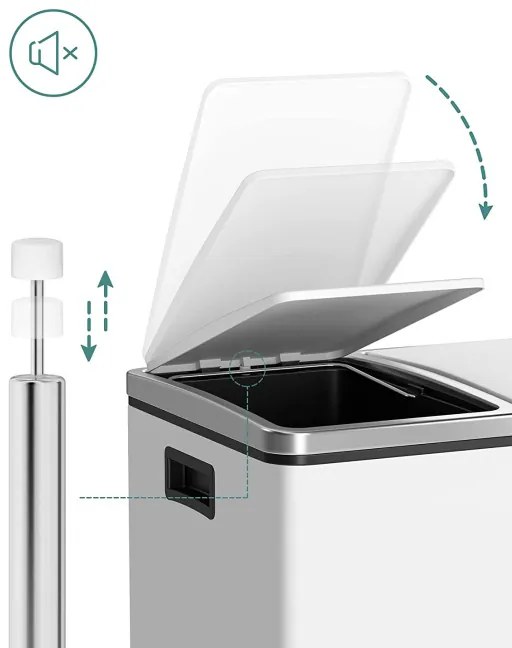 Odpadkový kôš 30l LTB30WT