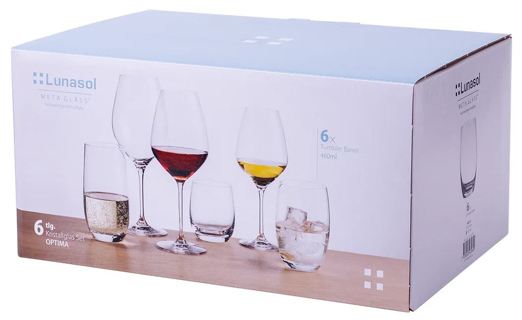 Poháre Tumbler 460 ml 6 ks - Optima Glas Lunasol - 322679
