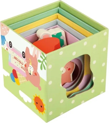 Puzzle Box Cube – Lesná pyramída 10 dielov