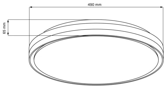 LED Stmievateľné kúpeľňové stropné svietidlo CASSANDRA LED/72W/230V IP44 + DO